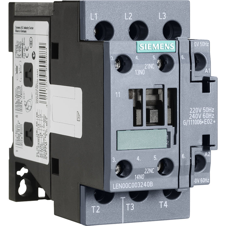 Siemens LEN00C003277B - 3-Pole Contactor 600V 30A