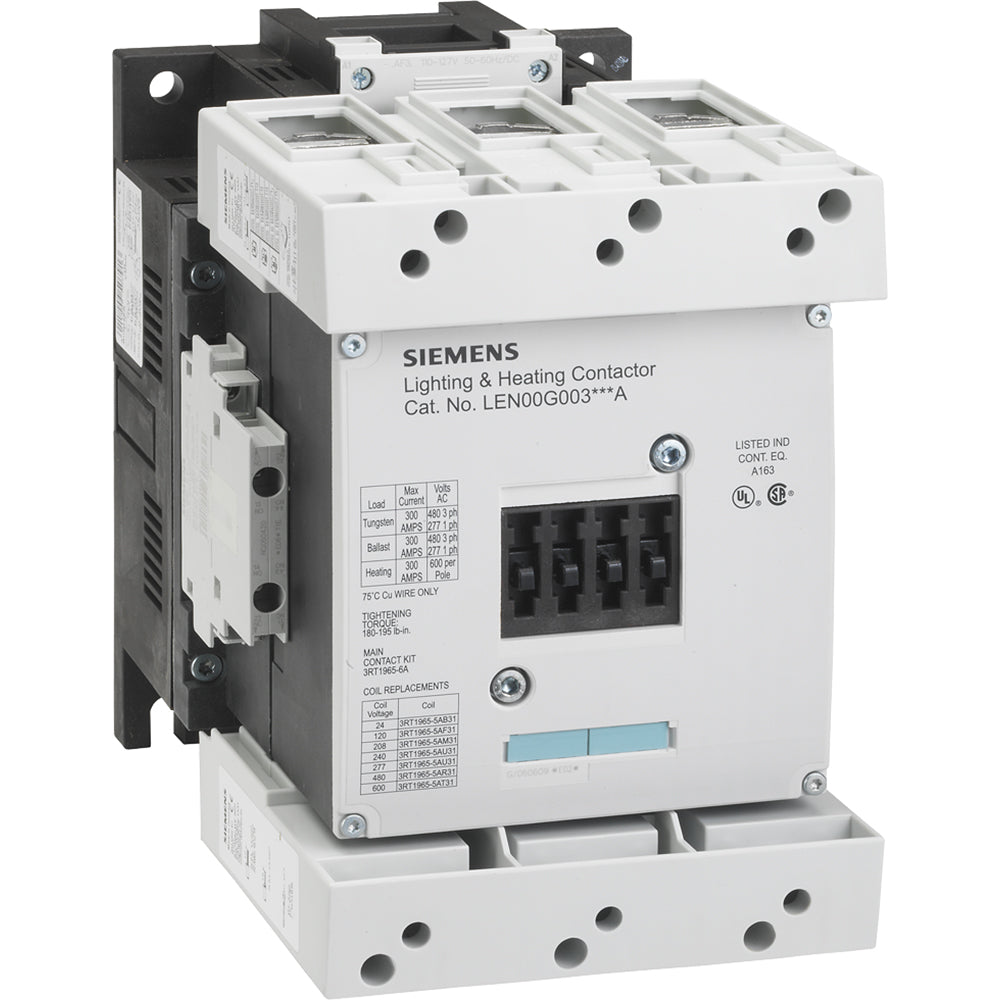 Siemens LEN00G003120A - Contactor 300A 600V 3-Phase