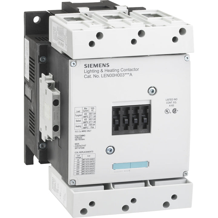 Siemens LEN00H003120A - Contactor 400A 600V 3-Phase