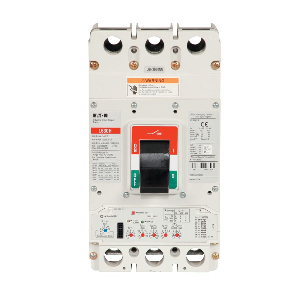Cutler Hammer LGH360033W - Molded Case Breaker 600A 600V