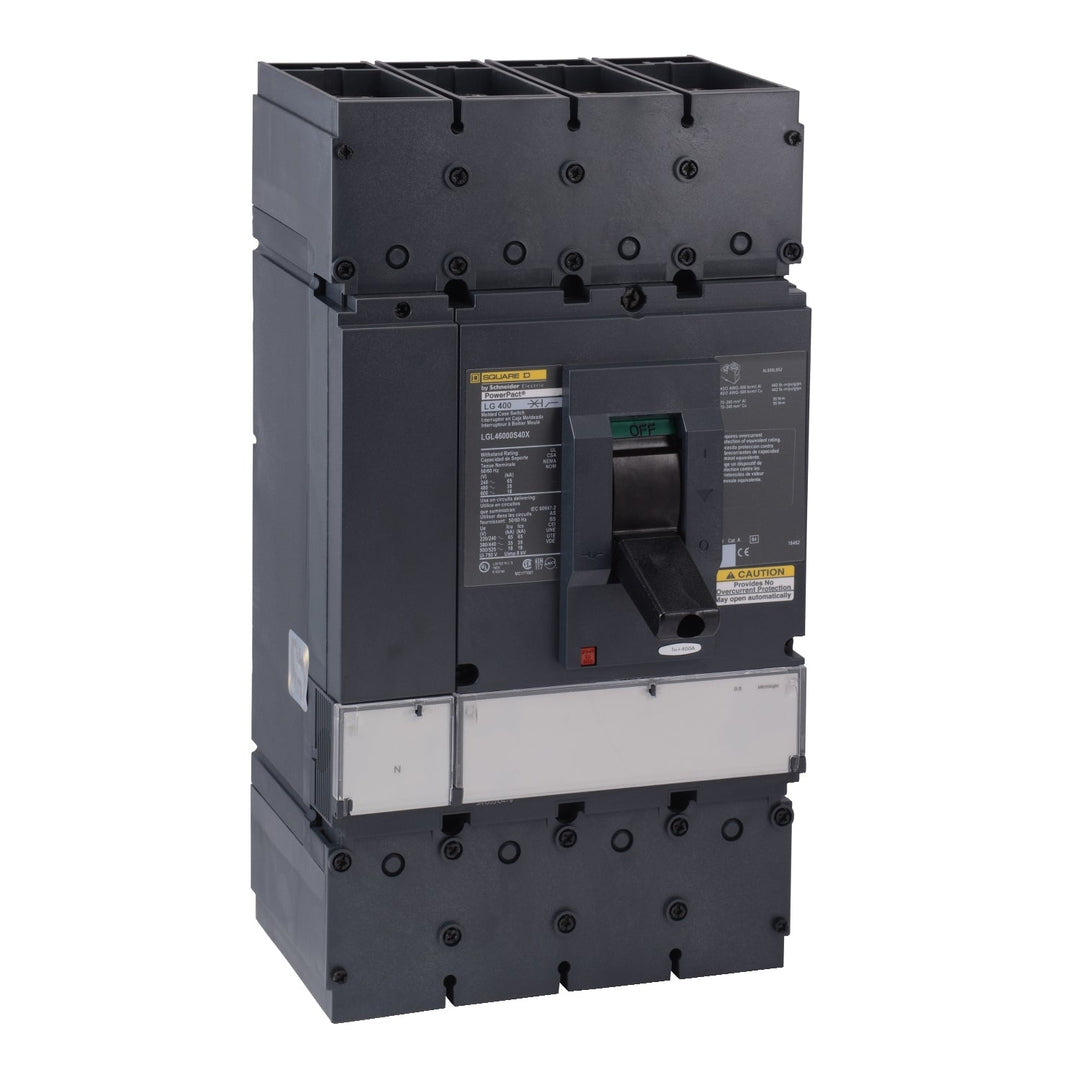Square D LGL46000S40X - Molded Case 400A 600V (3-Pole Feed-Thru)