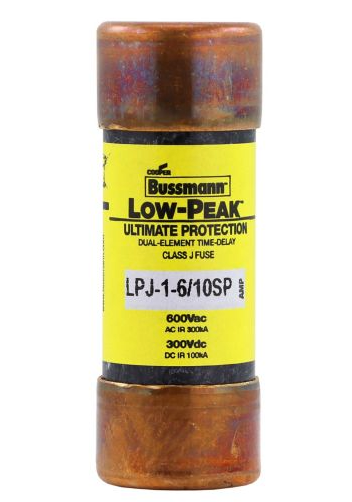 Bussmann LPJ-1-6/10SP - Class J Fuse 1A 600V (300kA AIC)