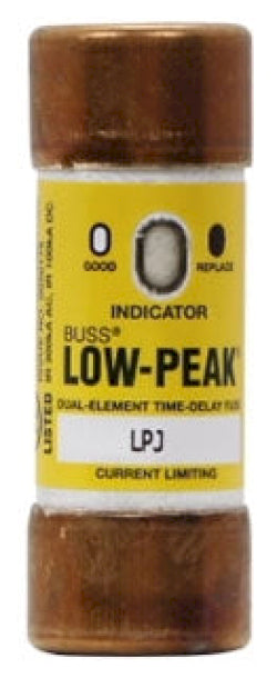 Cooper Bussmann LPJ-15SPI Low Voltage Low-Peak 600V 15A Fuse - Essential Electric Supply