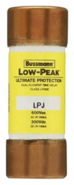Cooper Bussmann LPJ-3-2/10SP Low Voltage Low-Peak 600V 3A Fuse - Essential Electric Supply