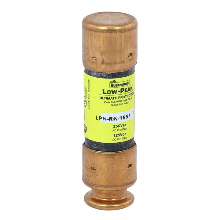 Cooper Bussmann LPNRK15SP - RK1 Time-Delay Fuse 15A 250V (300kA AIC)