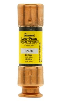 Cooper Bussmann LPN-RK-1/10SP - RK1 Time-Delay Fuse 1A 250V (300kA AIC)