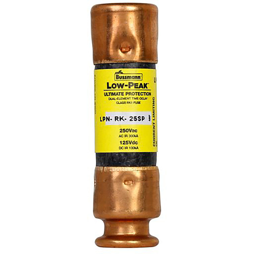 Bussmann LPN-RK-25SP - Low-Peak Time-Delay Fuse 25A 250V (300kA AIC)