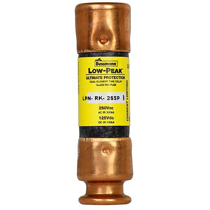 Bussmann LPN-RK-25SP - Low-Peak Time-Delay Fuse 25A 250V (300kA AIC)