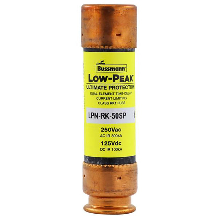Bussmann LPN-RK-50SP - Low-Peak Time-Delay Fuse 50A@250V (300kA AIC Rating)