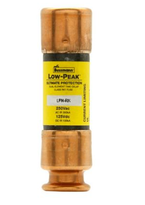 Bussmann LPN-RK-8/10SP - Low-Peak Time-Delay Fuse 8A 250V (300kA AIC)