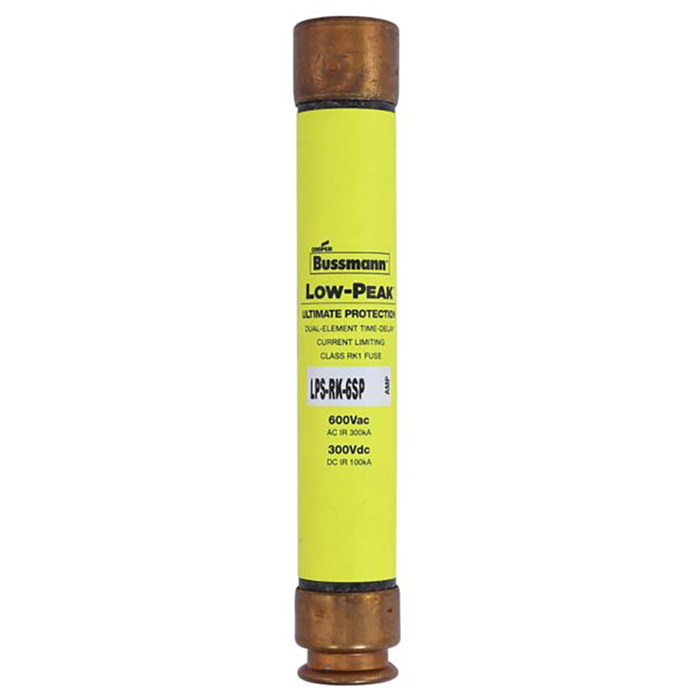 Bussmannn LPS-RK-6SP - Low-Peak Fuse 6A 600V (300kA AIC)