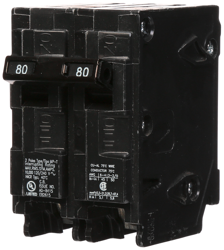 Murray MP280 - Molded Case 80A 2-Pole (10kA AIC)