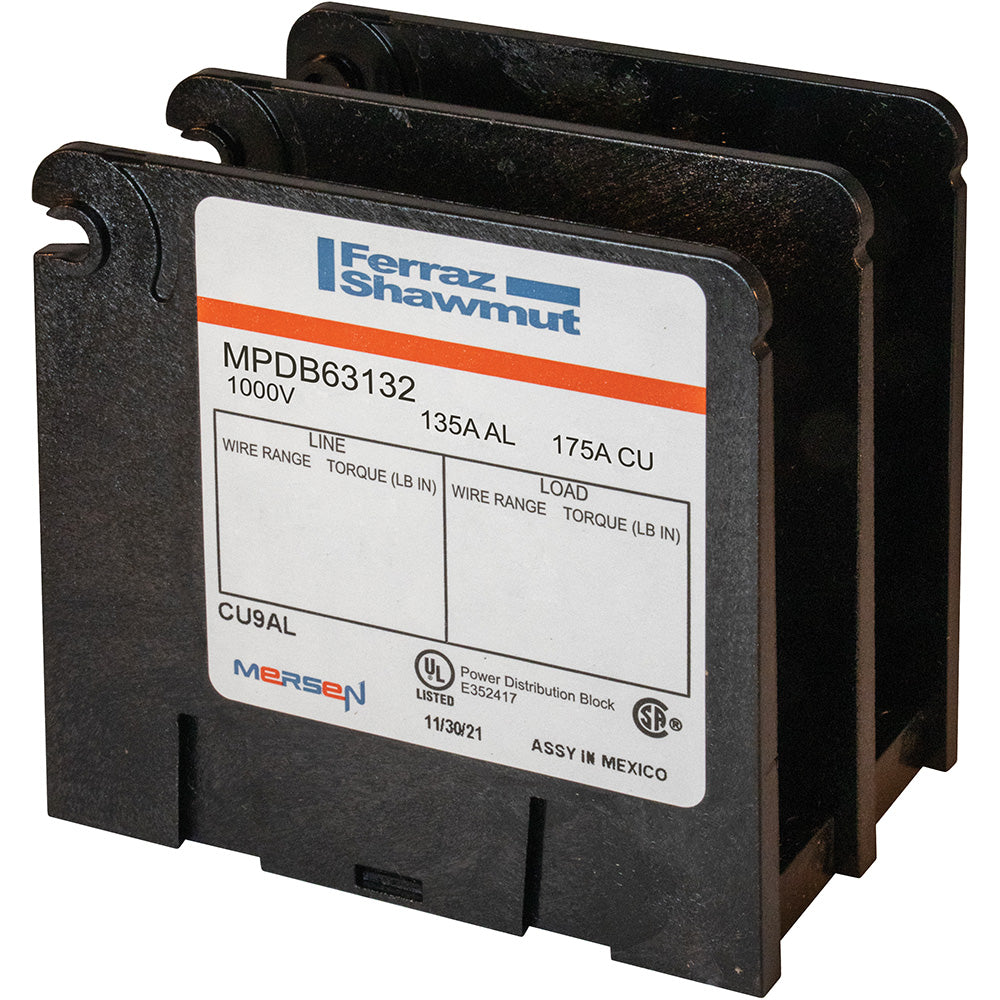 Mersen MPDB63132 - Fuse Holder Accessory CSA/UL Certified (1.98" x 3.08")
