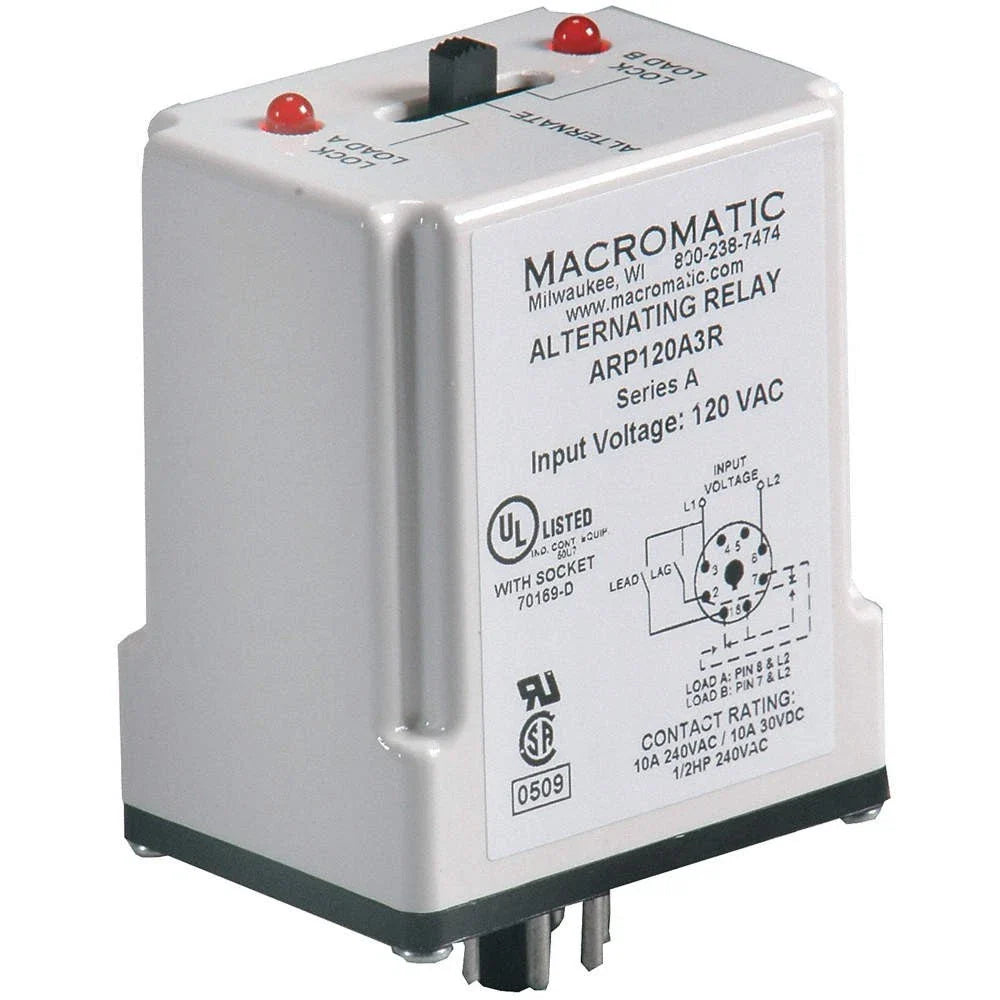 Macromatic ARP120A3R - Time-Delay Fuse 3A 120V AC (UL/CSA Certified)