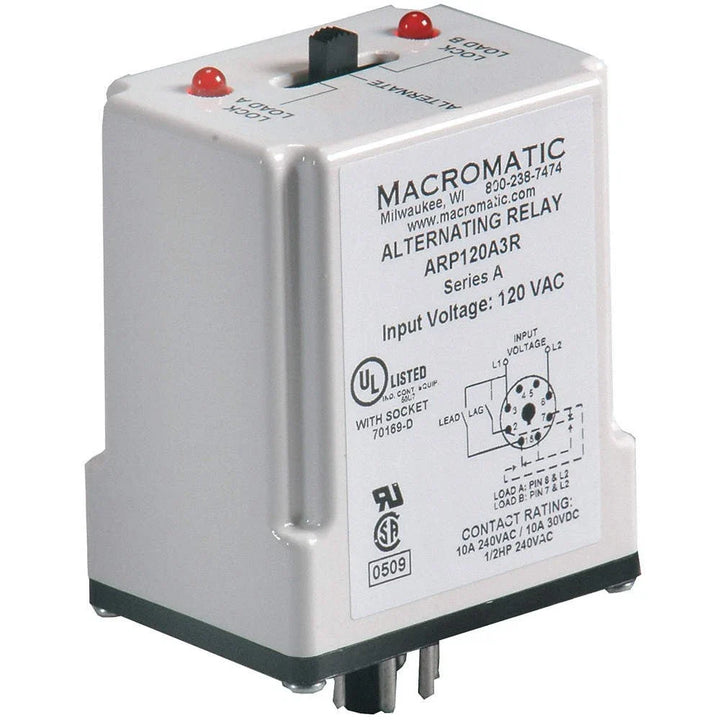 Macromatic ARP120A3R - Time-Delay Fuse 3A 120V AC (UL/CSA Certified)