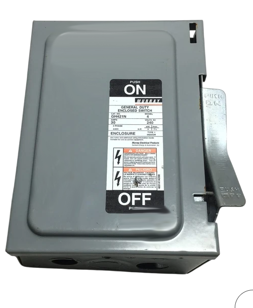 Murray GH426N - Fusible Safety Switch 600A@240V (100kA AIC 3-Pole)