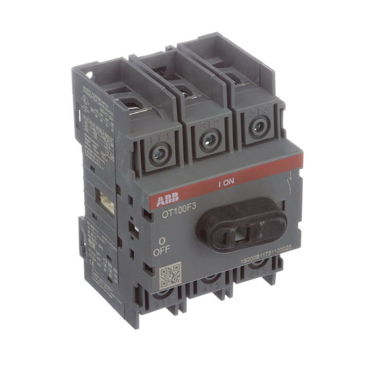 ABB OT100F3 - Non-Fused Disconnect Switch 600V AC/100A (UL 98 & CSA Certified)