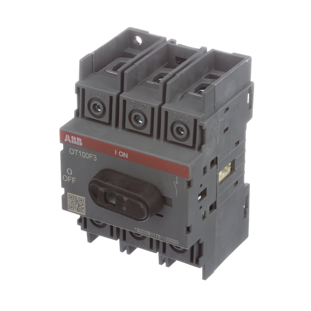 ABB OT100F3 - Non-Fused Disconnect Switch 600V AC/100A (UL 98 & CSA Certified)