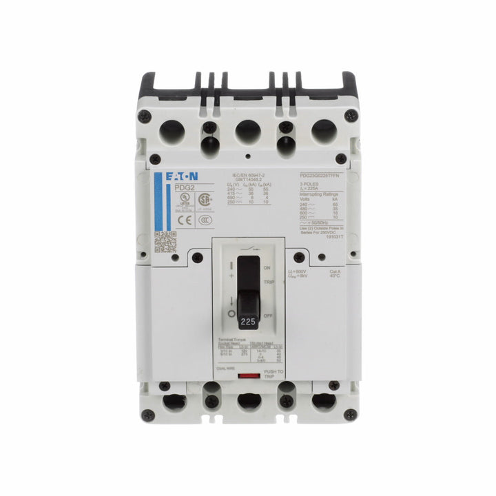Eaton PDD23G0100TFFL - Molded Case 100A 3-Pole 240V