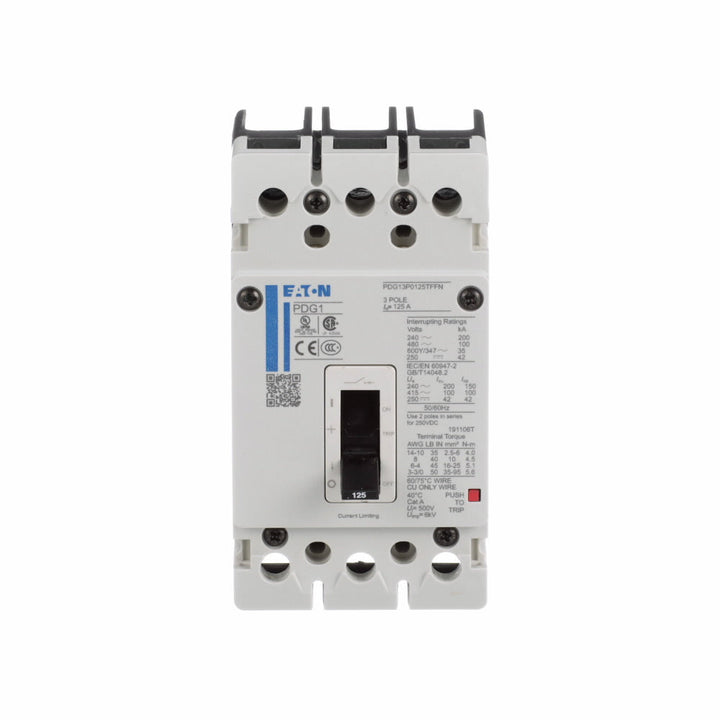Eaton PDG13M0040TFFJ - 3-Pole Molded Case Breaker 40A 600V