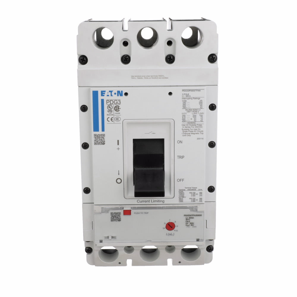 PDG33M0600TFAJ | Eaton 600A 3-Pole Breaker | United Fuses