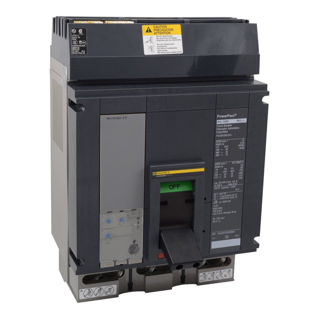Schneider Electric PGA261202 - Molded Case Circuit Breaker 1200A 600V