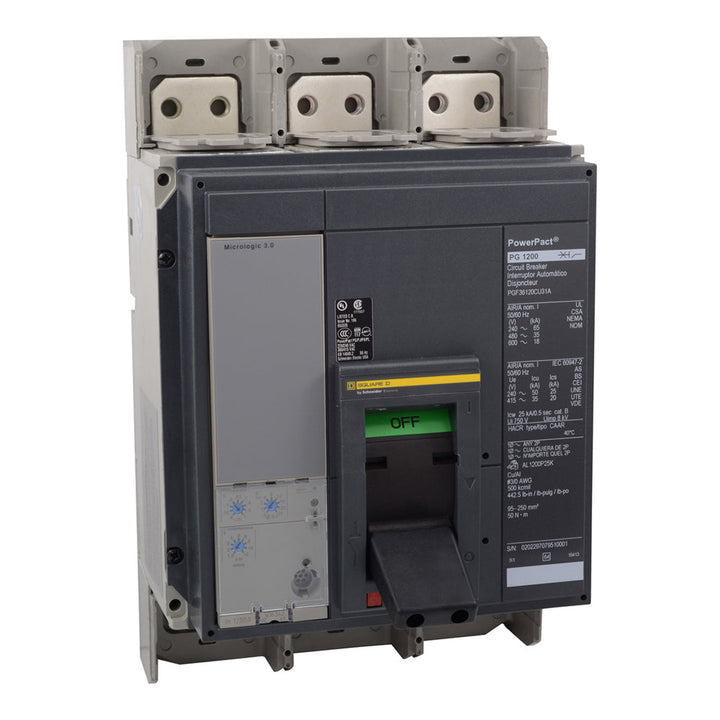 Square D PGF36100U31A - Molded Case Circuit Breaker 1000A 600V (3-Pole Solid State)