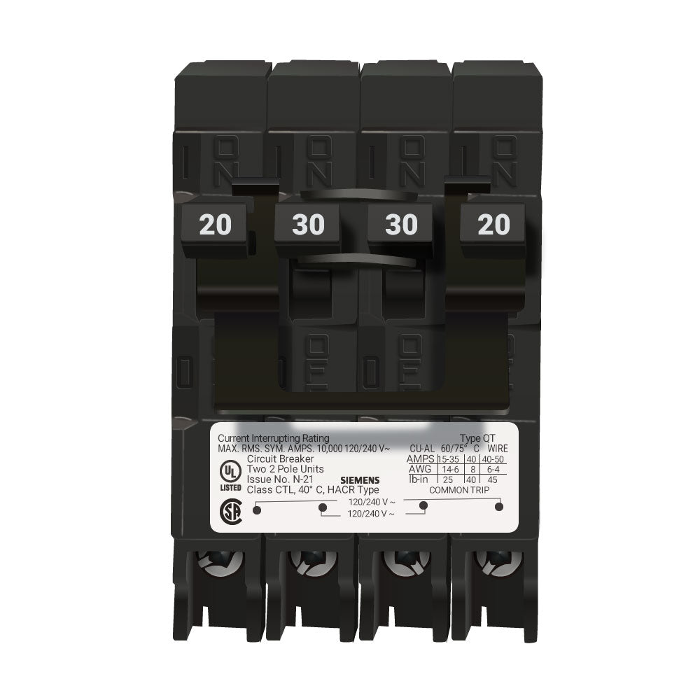 Murray MP220230CT2 - Molded Case 30A 240V 4-Pole Plug-In