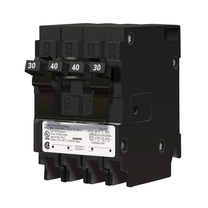 Murray MP230240CT2 - 4-Pole 40A Thermal Magnetic Breaker (10kA AIC)