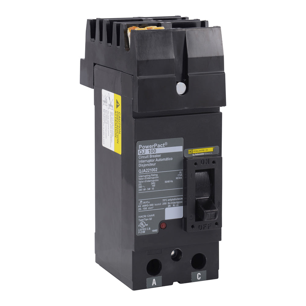 Square D QJA221001 - Molded Case Circuit Breaker 100A 240V
