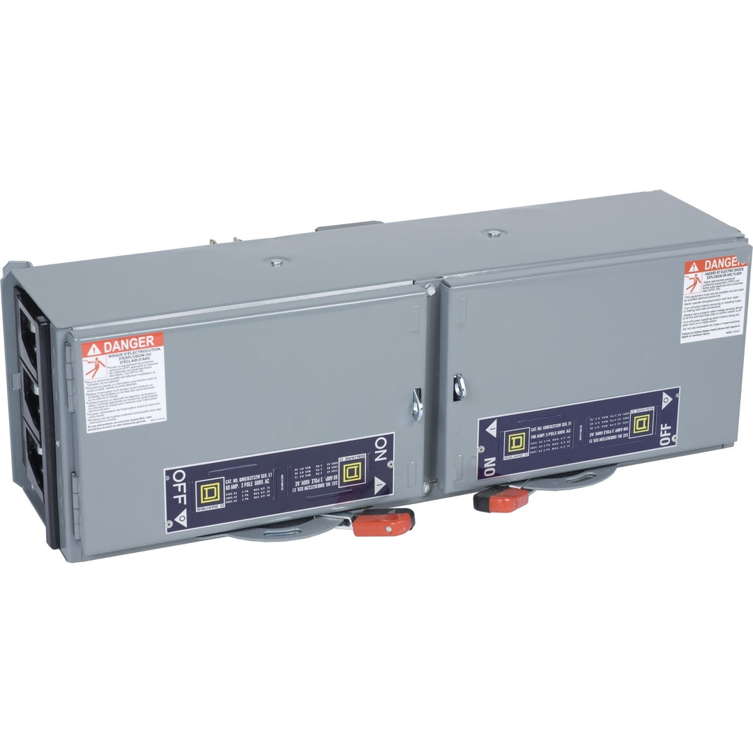 Square D QMB363TJ - Fusible Safety Switch 600V/100A (3-Pole, 200kA AIC)