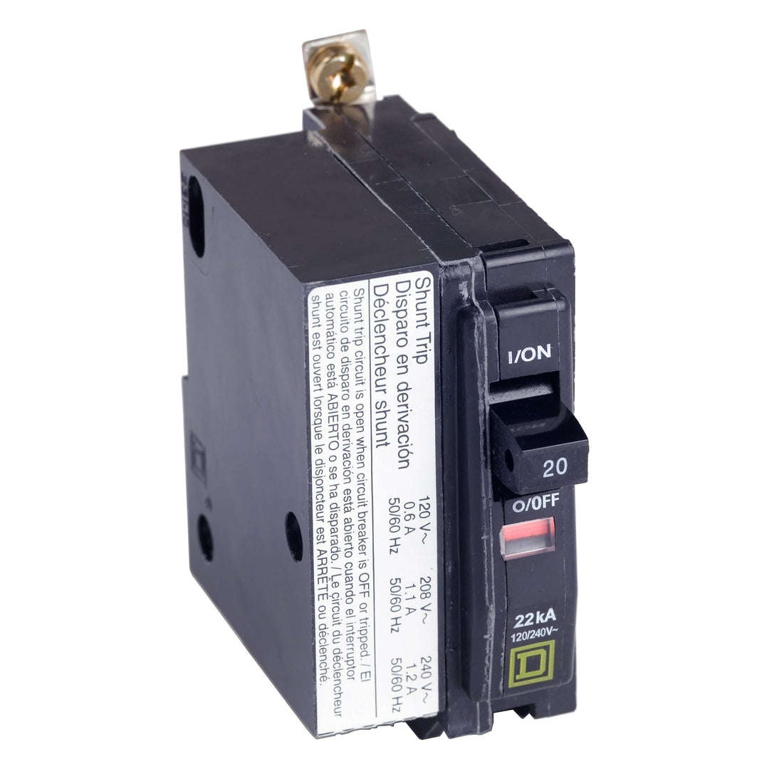Square D QOB1251021 - 1-Pole 25A Molded Case Breaker (Bolt-On)