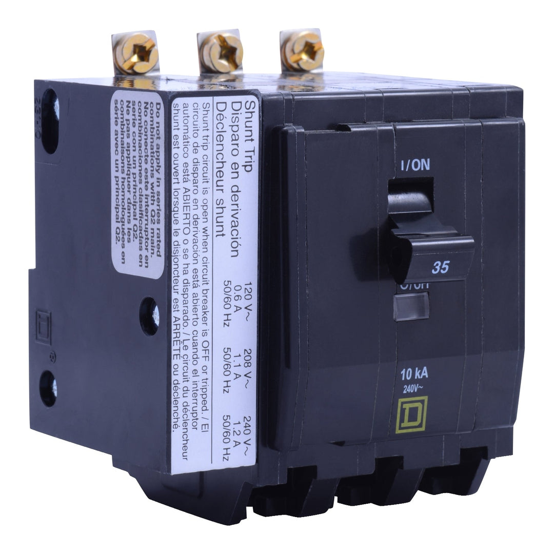 Square D QOB3451021 - 45A 3-Pole Molded Case Breaker