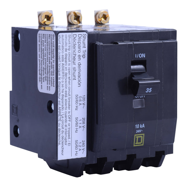 Square D QOB3451021 - 45A 3-Pole Molded Case Breaker