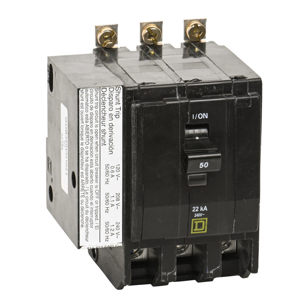 Square D QOB350VH1021 - Molded Case 50A 3-Pole Breaker
