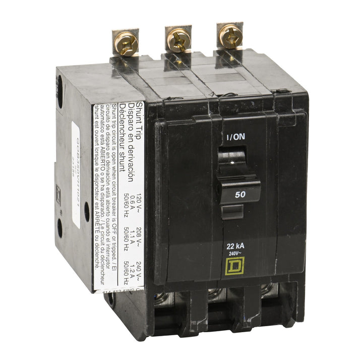 Square D QOB350VH1021 - Molded Case 50A 3-Pole Breaker