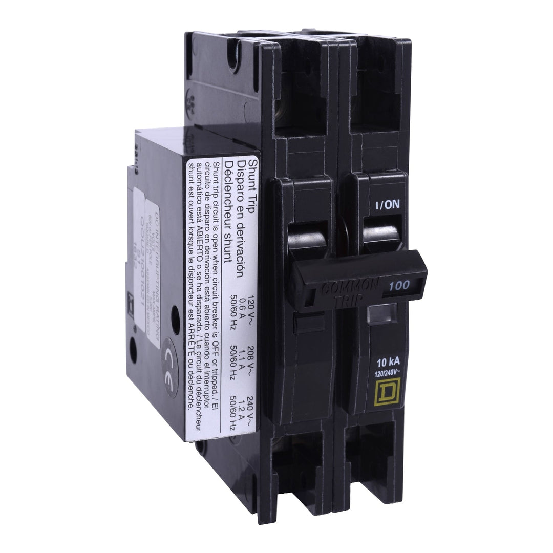 Square D QOU21001021 - Molded Case Breaker 100A 240V (2-Pole Bolt-On)