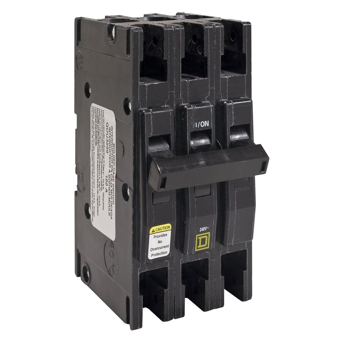 Square D QOU30001 - 3-Pole 125A Non-Automatic Breaker 240V