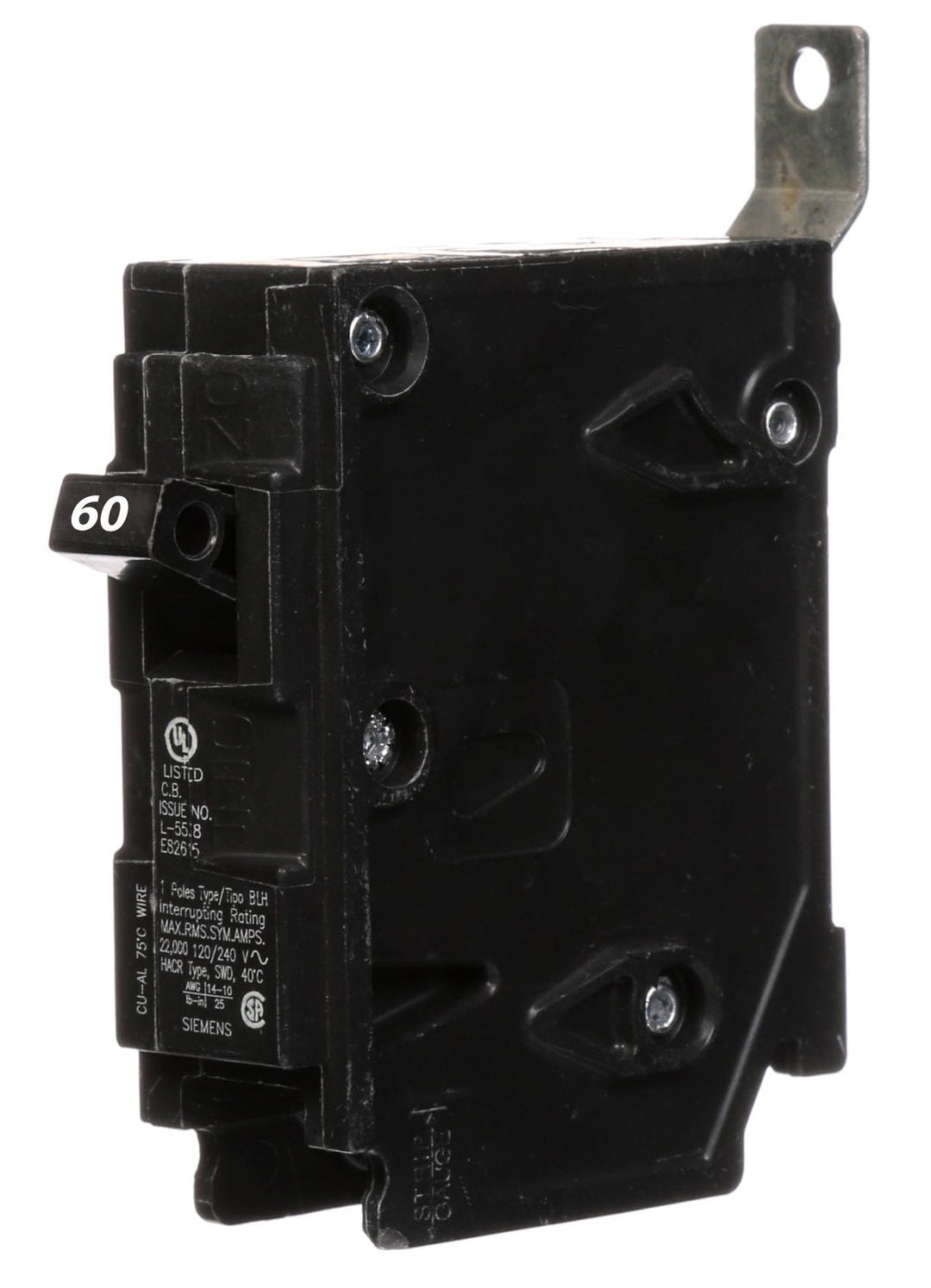 Siemens B160H - Molded Case Circuit Breaker 60A 1-Pole