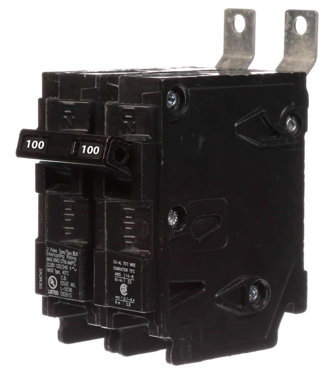 Siemens B2100H - Molded Case Circuit Breaker, 100A 1-Pole