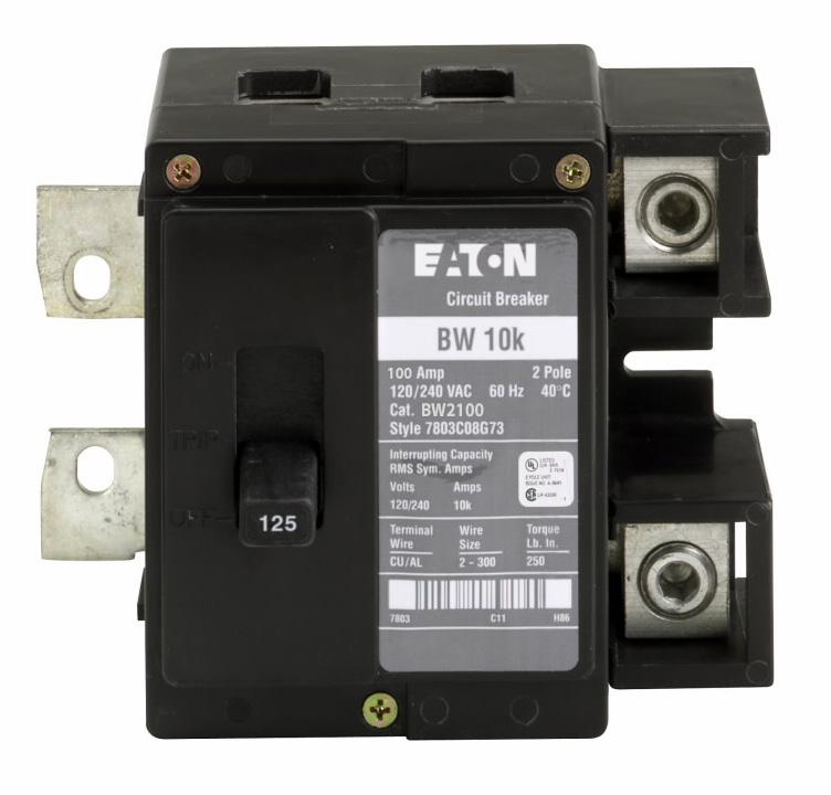 Cutler Hammer BW2100 - Molded Case Circuit Breaker 100A 2-Pole