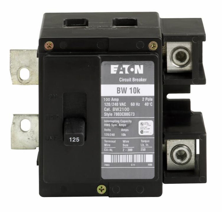 Cutler Hammer BW2100 - Molded Case Circuit Breaker 100A 2-Pole