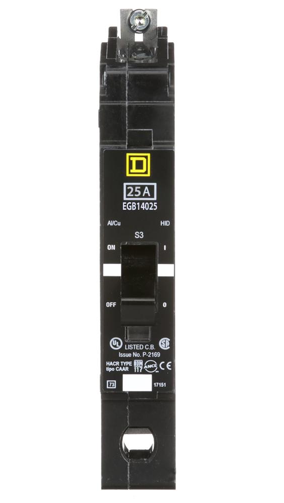 Square D EGB14025 - Molded Case Circuit Breaker 25A 277V (35kA AIC)
