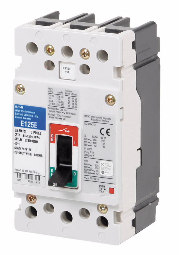 Eaton EGE3035FFG - Molded Case Circuit Breaker 35A 600V 3P