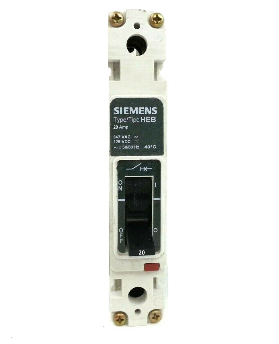 Siemens HEB1B020B - Molded Case Circuit Breaker 20A 1P (65kA AIC)