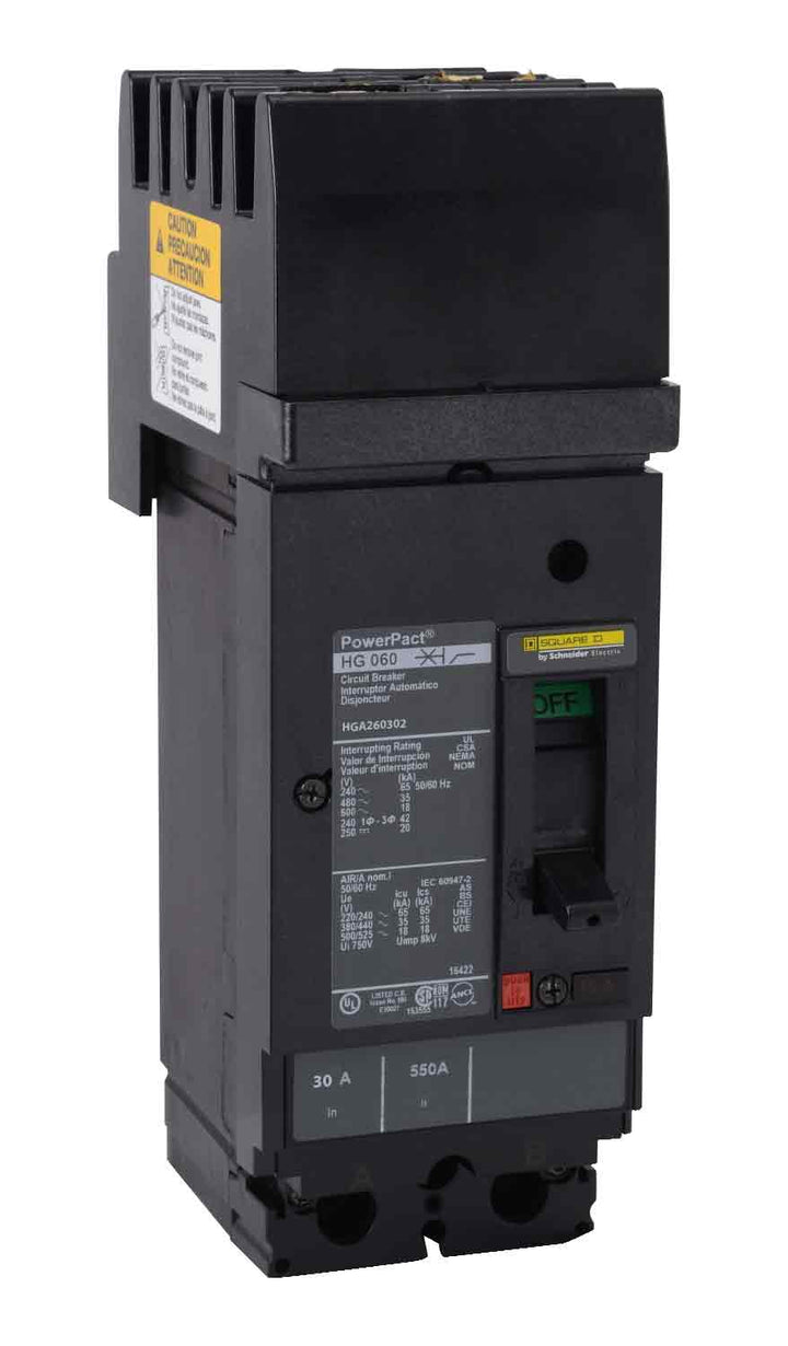 Square D HGA260302 - Molded Case Circuit Breaker 30A 600V 2-Pole