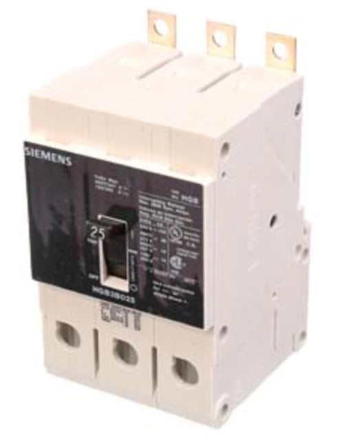 Siemens HGB3B025B - Molded Case Circuit Breaker, 25A 600V 3P