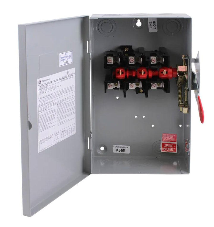 General Electric TGN3322 - Non-Fusible Disconnect Switch 60A 240V 3-Pole (100kA AIC)