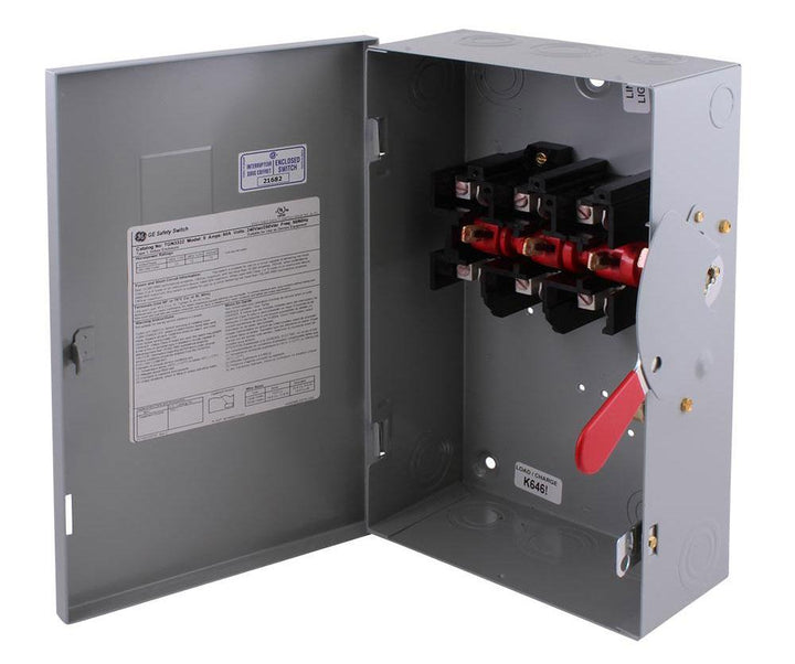 General Electric TGN3322 - Non-Fusible Disconnect Switch 60A 240V 3-Pole (100kA AIC)