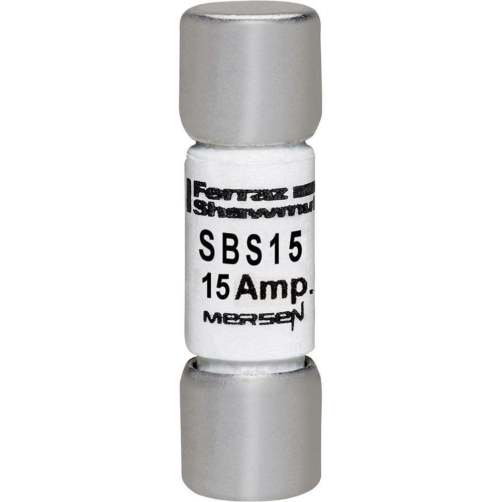 Mersen SBS15 - Low Voltage Ferrule Fuse 15A 600V (100kA AIC Rating)